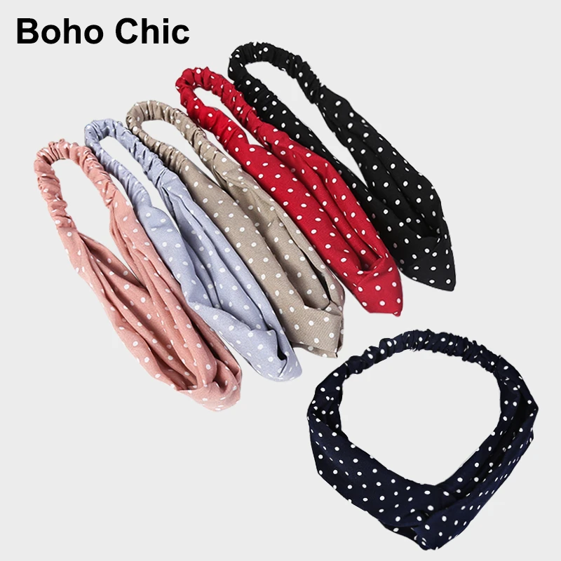 Dot Headbands For Women Elastic Head band Girls Scrunchie Print Hairband Sweet Bohemian Hair Accessories Headdress
Dot Headbands For Women Elastic Head band Girls Scrunchie Print Hairband Sweet Bohemian Hair Accessories Headdress