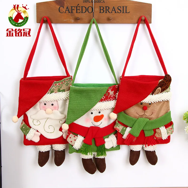 new year Xmas Christmas Fashion Santa Claus Cotton Single Shoulder Bag Shopping Tote Check Plaid Flax Canvas High capacity Bags
new year Xmas Christmas Fashion Santa Claus Cotton Single Shoulder Bag Shopping Tote Check Plaid Flax Canvas High capacity Bags