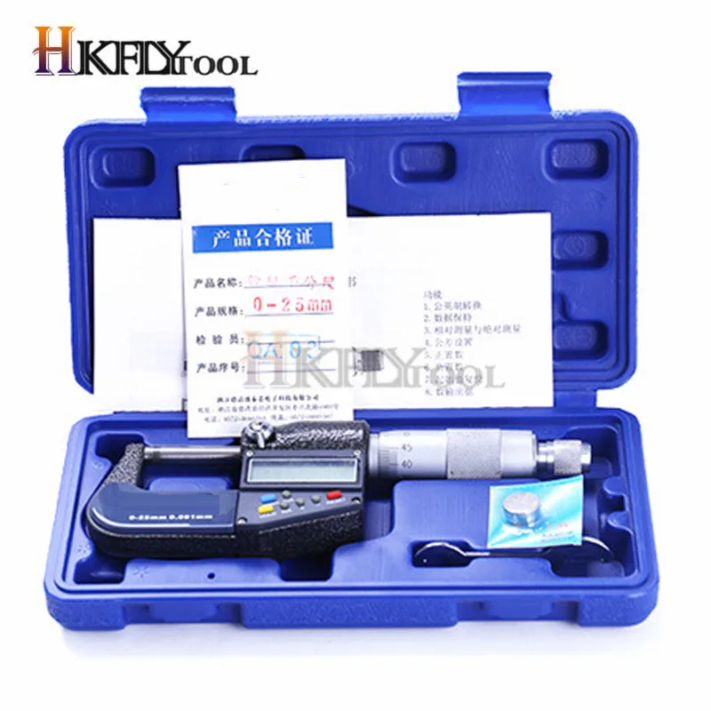 0.001mm Electronic Outside Micrometer 0-25mm Digital Micrometer Caliper Gauge Meter Micrometer Carbide Tip Measure Tools
0.001mm Electronic Outside Micrometer 0-25mm Digital Micrometer Caliper Gauge Meter Micrometer Carbide Tip Measure Tools