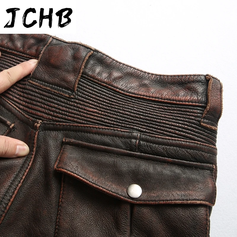 Shipping Free DHL Genuine with Pockets Designer Vintage Cow Leather Motorcycle Rider Pants Male Warm Long Trousers 
Shipping Free DHL Genuine with Pockets Designer Vintage Cow Leather Motorcycle Rider Pants Male Warm Long Trousers