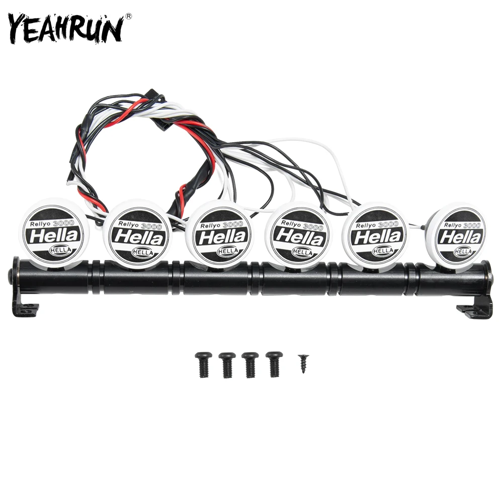 YEAHRUN RC Car Roof Light 6PCS Round LED Light & Cover For 1/10 Axial SCX10 Traxxas TRX4 Tamiya CC01 D90 RC Crawler Car Parts
YEAHRUN RC Car Roof Light 6PCS Round LED Light & Cover For 1/10 Axial SCX10 Traxxas TRX4 Tamiya CC01 D90 RC Crawler Car Parts