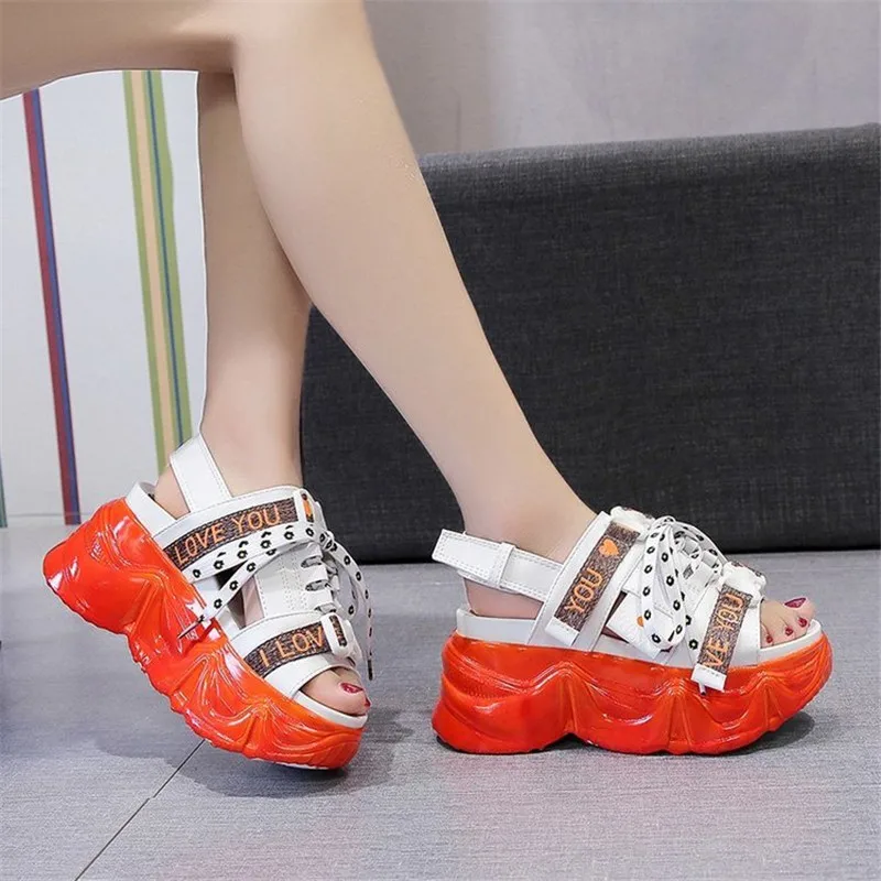 Женские босоножки на массивной платформе, лето 2021, Повседневная пляжная обувь, модная обувь на танкетке со шнуровкой, с открытым носком
Женские босоножки на массивной платформе, лето 2021, Повседневная пляжная обувь, модная обувь на танкетке со шнуровкой, с открытым носком
