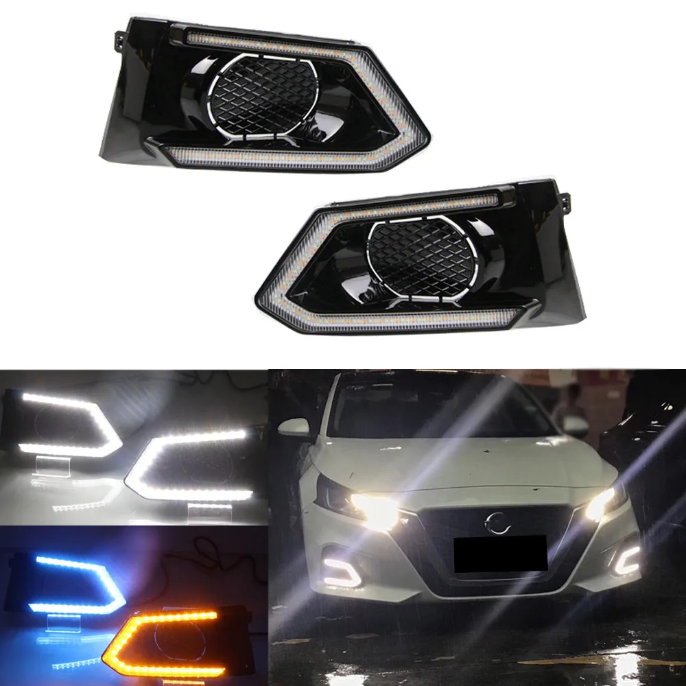 Triple Color Switchback White & Amber & Ice Blue LED Daytime Running Lights w/ Turn Signal Lights For 2019&up Nissan Altima
Triple Color Switchback White & Amber & Ice Blue LED Daytime Running Lights w/ Turn Signal Lights For 2019&up Nissan Altima