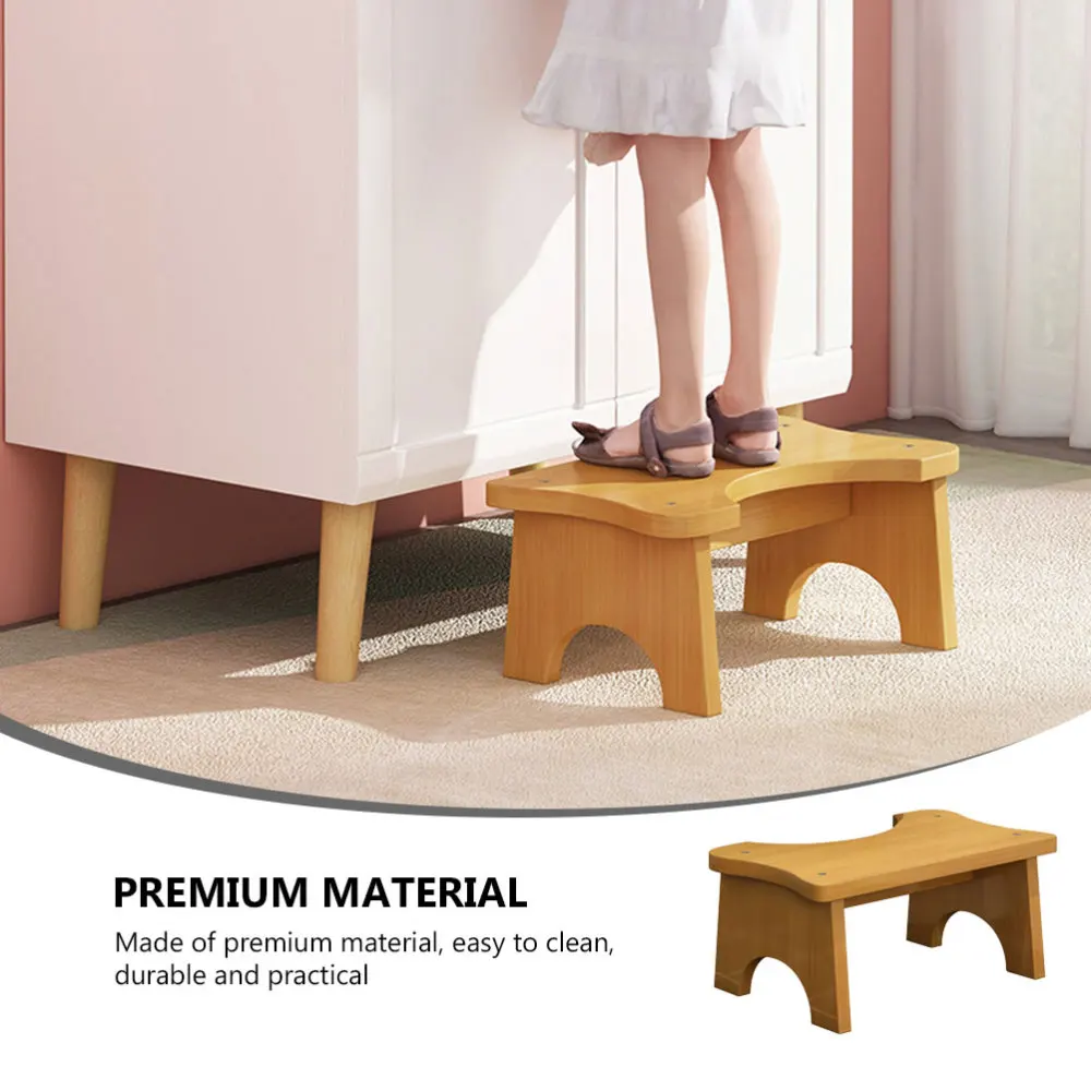 1pc Bathroom Toilet Seat Footstool Wooden Step Stool Children Standing Stool
1pc Bathroom Toilet Seat Footstool Wooden Step Stool Children Standing Stool