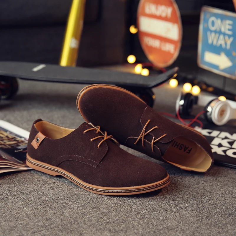 2020 Spring Suede Leather Men Shoes Oxford Casual Shoes Classic Sneakers Comfortable Footwear Dress Shoes Large Size Flats
2020 Spring Suede Leather Men Shoes Oxford Casual Shoes Classic Sneakers Comfortable Footwear Dress Shoes Large Size Flats