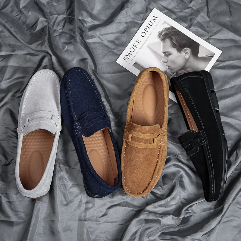 Suede Leather Men Loafer Shoes Fashion Slip On Male Boat Shoes Casual Shoes Man Party Wedding Footwear
Suede Leather Men Loafer Shoes Fashion Slip On Male Boat Shoes Casual Shoes Man Party Wedding Footwear