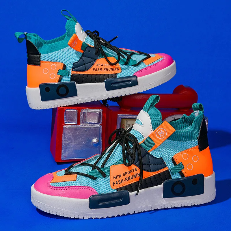 Autumn New Stylish Colorful Men Shoes Sneakers Hip Hop Platform Sneakers Man Breathable Mesh High Top Shoes Men Zapatilla Hombre
Autumn New Stylish Colorful Men Shoes Sneakers Hip Hop Platform Sneakers Man Breathable Mesh High Top Shoes Men Zapatilla Hombre