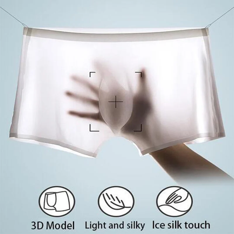 Men Ice Silks Breathable Sexy Underwear Seamless Quick Dry Briefs Shorts Trunks Underpants thin section tide men Boxers Shorts
Men Ice Silks Breathable Sexy Underwear Seamless Quick Dry Briefs Shorts Trunks Underpants thin section tide men Boxers Shorts