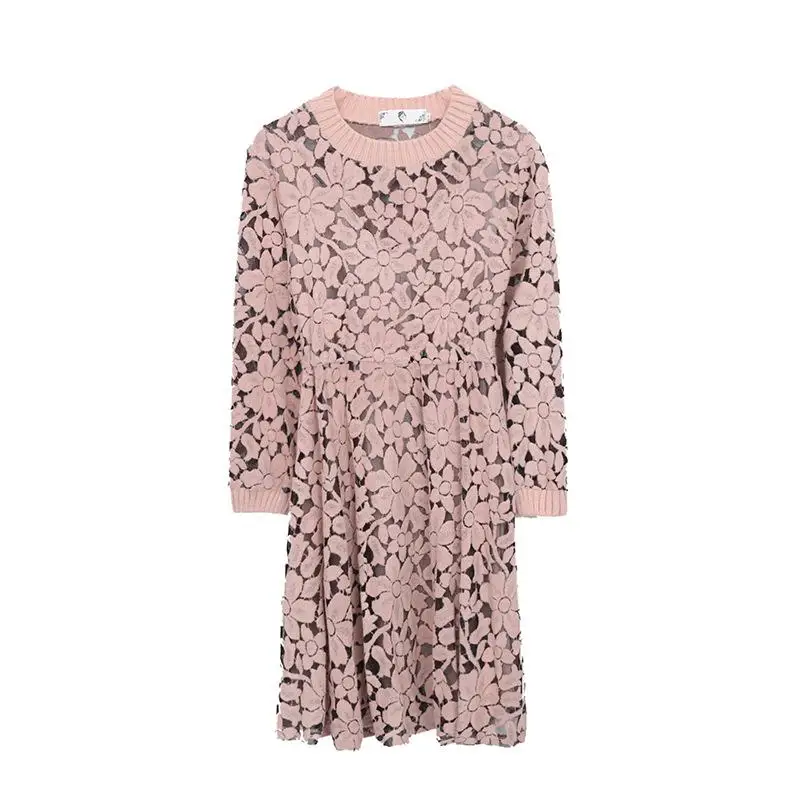 2019 Winter Plus Size Lace Dress Elegant Long Sleeve Knitting Large Size Dress Autumn Big Size Casual Midi Women Dress XL-4XL
2019 Winter Plus Size Lace Dress Elegant Long Sleeve Knitting Large Size Dress Autumn Big Size Casual Midi Women Dress XL-4XL