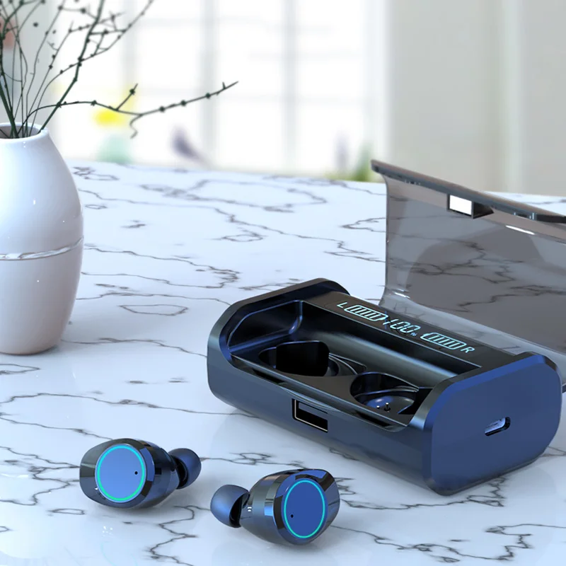 G06 TWS Wireless Headphone Yulubu Bluetooth 5.0 Earphone 3D Stereo Noise Cancelling Touch Earbuds With 4000mAh Charging Box
G06 TWS Wireless Headphone Yulubu Bluetooth 5.0 Earphone 3D Stereo Noise Cancelling Touch Earbuds With 4000mAh Charging Box