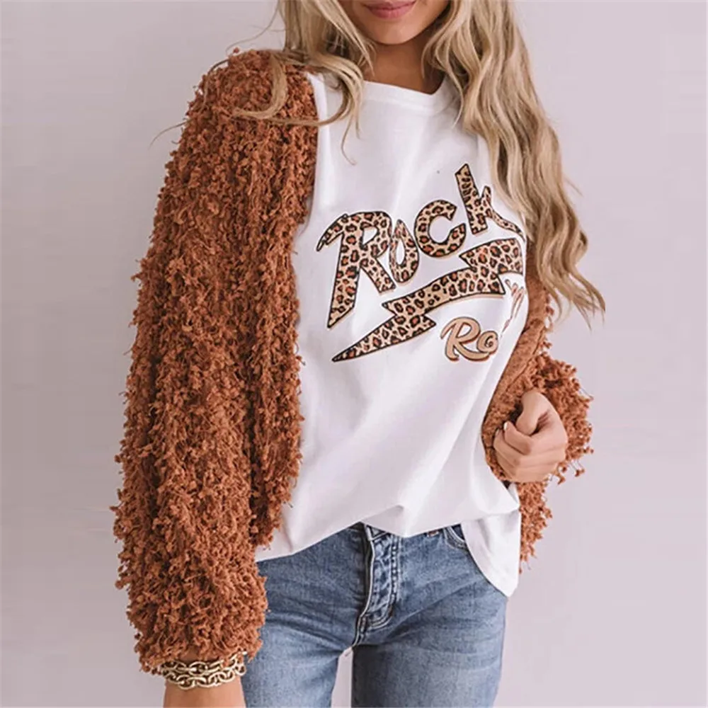 Rock Leopard Letter Print Women Oversized Summer T shirt O-neck Short Sleeve Harajuku Tops Female Vintage Aesthetic Clothes
Rock Leopard Letter Print Women Oversized Summer T shirt O-neck Short Sleeve Harajuku Tops Female Vintage Aesthetic Clothes