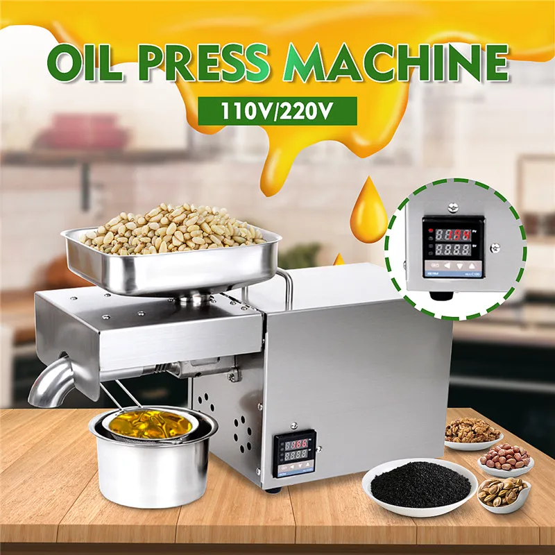 1500W Automatic Oil Press Machine Stainless steel LED Digital Temperature Control Peanutss Sesame Nut Oil extractor EU/US Plug
1500W Automatic Oil Press Machine Stainless steel LED Digital Temperature Control Peanutss Sesame Nut Oil extractor EU/US Plug