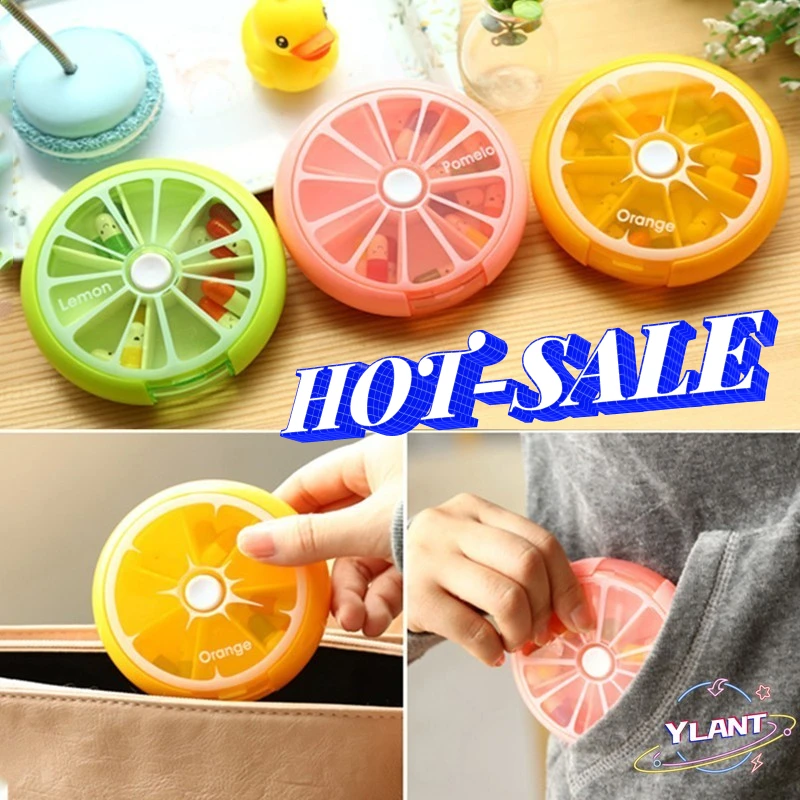 SWT Travel Medicine Dispenser Mini Fruit Color Storage Round Pill Box Storage Box Portable Rotary 7 Bar Pill Box
SWT Travel Medicine Dispenser Mini Fruit Color Storage Round Pill Box Storage Box Portable Rotary 7 Bar Pill Box
