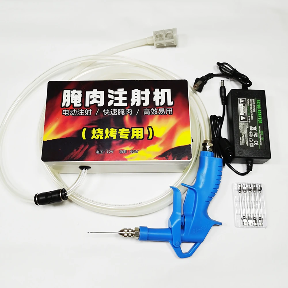 AC 100-240V Electric Saline Injection Pump Meat Pickling Machine Saline Syringe Pump Electric Injector Household Meat Processor
AC 100-240V Electric Saline Injection Pump Meat Pickling Machine Saline Syringe Pump Electric Injector Household Meat Processor