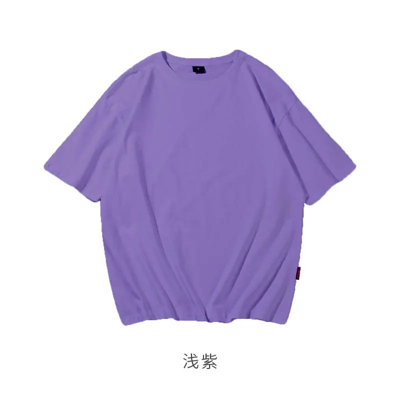 Pure cotton round collar short sleeve T-shirt loose five pure color sleeve blouse
Pure cotton round collar short sleeve T-shirt loose five pure color sleeve blouse