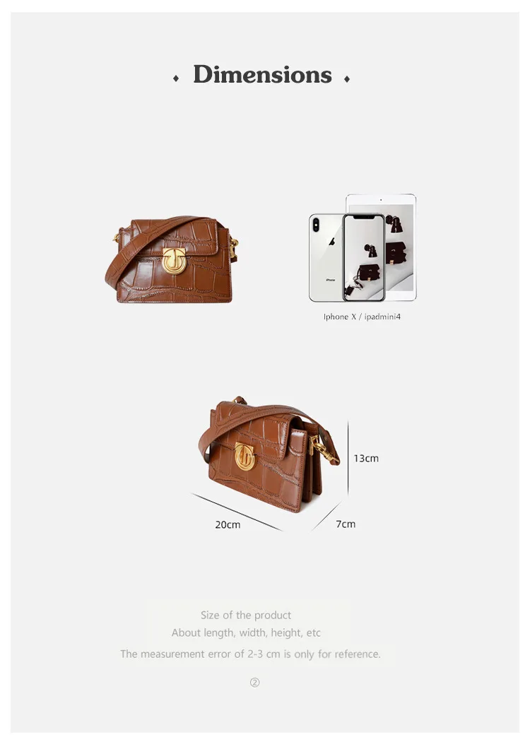 Women brand design genuine leather shoulder bag animal print alligator crocodile flap crossbody messenger bag brown black
Women brand design genuine leather shoulder bag animal print alligator crocodile flap crossbody messenger bag brown black