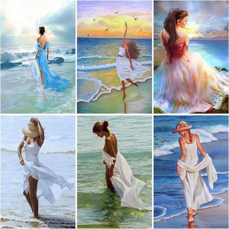 GATYZTORY 5d Diamond Painting Full Square Round Seaside Woman Rhinestone Picture Diamond Embroidery Cross Stitch Home Decor
GATYZTORY 5d Diamond Painting Full Square Round Seaside Woman Rhinestone Picture Diamond Embroidery Cross Stitch Home Decor