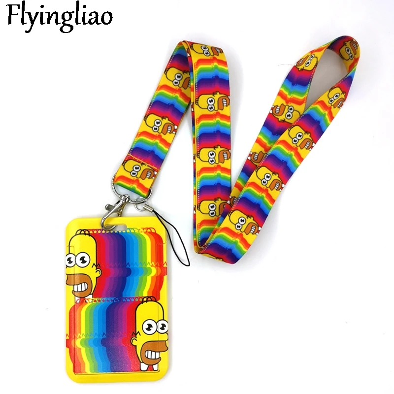 Funny Cartoon Charaters Rainbow Color Lanyard Credit Card ID Holder Bag Student Women Travel Card Cover Car Keychain Decorations
Funny Cartoon Charaters Rainbow Color Lanyard Credit Card ID Holder Bag Student Women Travel Card Cover Car Keychain Decorations