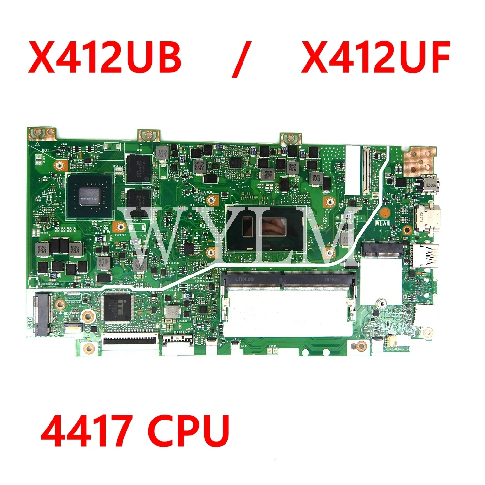 Материнская плата X412UB 4417CPU REV2.0 для ноутбука ASUS X412U X412 X412UF 90NB0L00-R00020
Материнская плата X412UB 4417CPU REV2.0 для ноутбука ASUS X412U X412 X412UF 90NB0L00-R00020