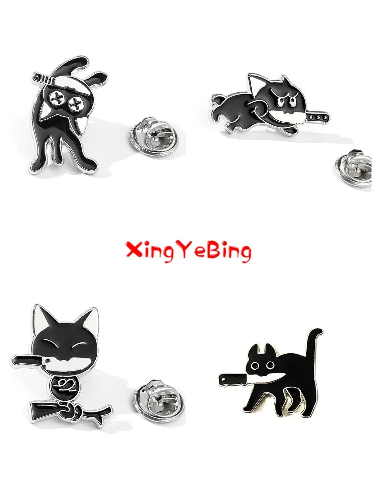 Cartoon Creative Black Cat Modeling Pop-Enamel Pin Lapel Badges Brooch Funny Fashion Jewelry
Cartoon Creative Black Cat Modeling Pop-Enamel Pin Lapel Badges Brooch Funny Fashion Jewelry