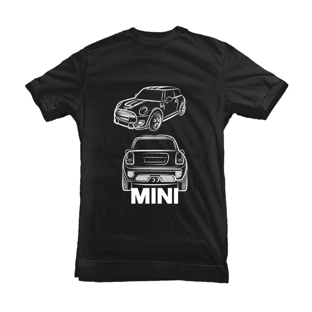 Новинка 2019 футболка JCW Mini Car Outline для британского классического автомобиля Cooper