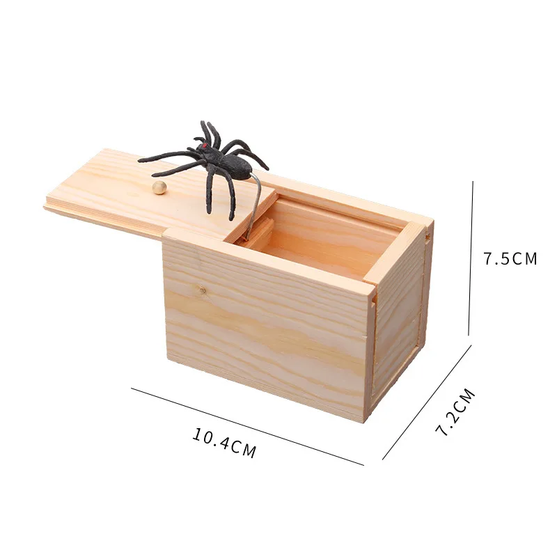 NEW Funny Scare Box Wooden Prank Spider Hidden in Case Great Quality Prank-Wooden Scarebox Interesting Play Trick Joke Toys Gift
NEW Funny Scare Box Wooden Prank Spider Hidden in Case Great Quality Prank-Wooden Scarebox Interesting Play Trick Joke Toys Gift