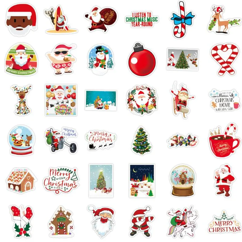 10/30/50PCS Christmas Santa Claus Cartoon Doodle Laptop Car Skateboard Helmet Guitar Waterproof Decoration Sticker Wholesale
10/30/50PCS Christmas Santa Claus Cartoon Doodle Laptop Car Skateboard Helmet Guitar Waterproof Decoration Sticker Wholesale