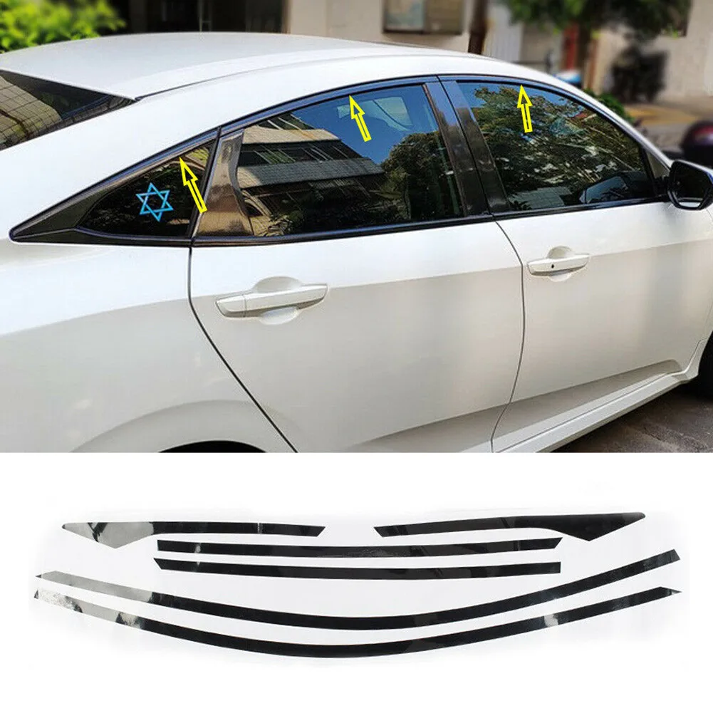 Glossy Black Car Sticker Left Protection For Honda Civic 10th Gen 2016-2019 4dr Sedan Side Window Upper Vinyl
Glossy Black Car Sticker Left Protection For Honda Civic 10th Gen 2016-2019 4dr Sedan Side Window Upper Vinyl
