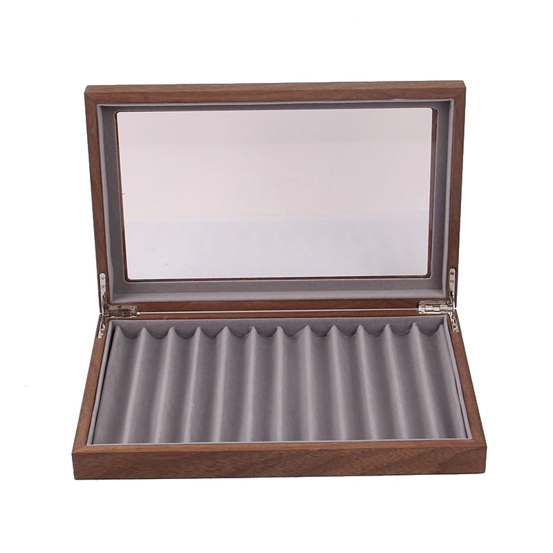 Wooden 12 Pen Storage Box,Glass Pen Display Box with Lid Storage Box, Top Glass Window Pen Collection Display Box
Wooden 12 Pen Storage Box,Glass Pen Display Box with Lid Storage Box, Top Glass Window Pen Collection Display Box