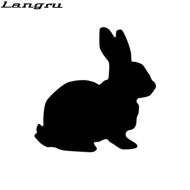 Langru 15*15 4 см наклейка в виде кролика Виниловая милых животных аксессуары для