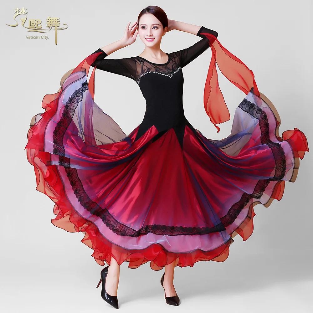 lace ballroom dance dresses women waltz dress fringe standard ballroom dress foxtrot dance wear women rumba dress long 
lace ballroom dance dresses women waltz dress fringe standard ballroom dress foxtrot dance wear women rumba dress long