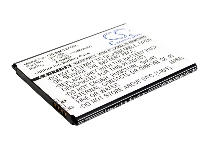 CS 1350mAh/5.00Wh battery for Samsung Galaxy Ace 3 LTE,Galaxy Light,Garda,GT-I7275,GT-S7275R,SGH-T399 B105BC,B105BK
CS 1350mAh/5.00Wh battery for Samsung Galaxy Ace 3 LTE,Galaxy Light,Garda,GT-I7275,GT-S7275R,SGH-T399 B105BC,B105BK