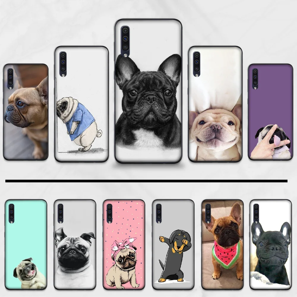Чехол для телефона с изображением французского бульдога Samsung Galaxy M10 20 30 A 40 50 70 71 6S A2