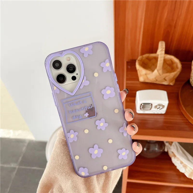Cute Purple Flowers Phone Cass For iphone 12 11 Pro XS Max XR 7 8 Plus SE 2020 12 Mini Love Heart Camera Lens Protect Soft Cover
Cute Purple Flowers Phone Cass For iphone 12 11 Pro XS Max XR 7 8 Plus SE 2020 12 Mini Love Heart Camera Lens Protect Soft Cover