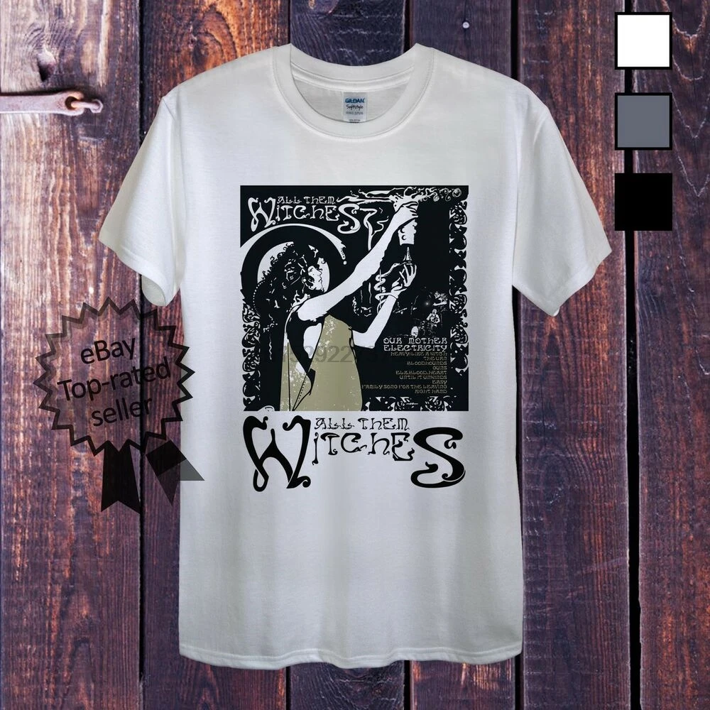 Мужская облегающая футболка унисекс или Wo с ведьмами все они для рок блюз джаз
