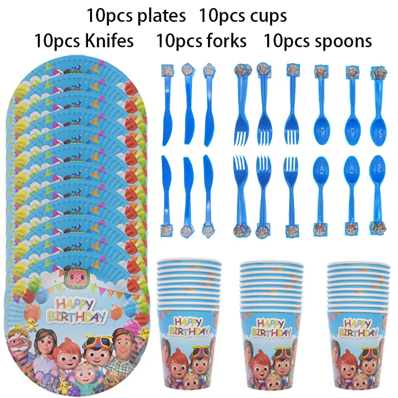 Cocomelon family JJ Birthday Party Cups Paper Plates Disposable Tableware Set Baby Shower Cake decor Supplies kids Favorite
Cocomelon family JJ Birthday Party Cups Paper Plates Disposable Tableware Set Baby Shower Cake decor Supplies kids Favorite