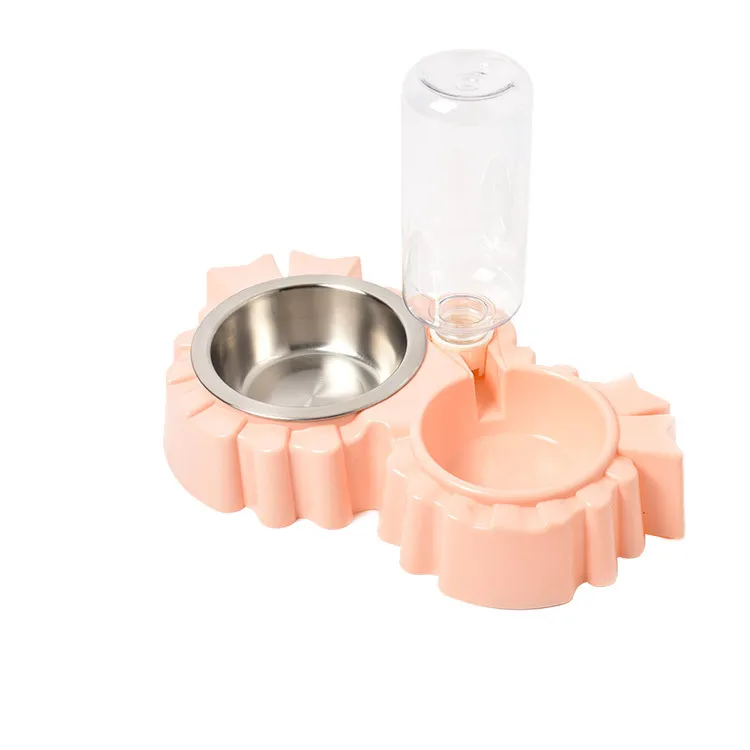 Pet dogs water bowl automatic water double bowl of rice basin of stainless steel dog cat bowl of tableware products
Pet dogs water bowl automatic water double bowl of rice basin of stainless steel dog cat bowl of tableware products