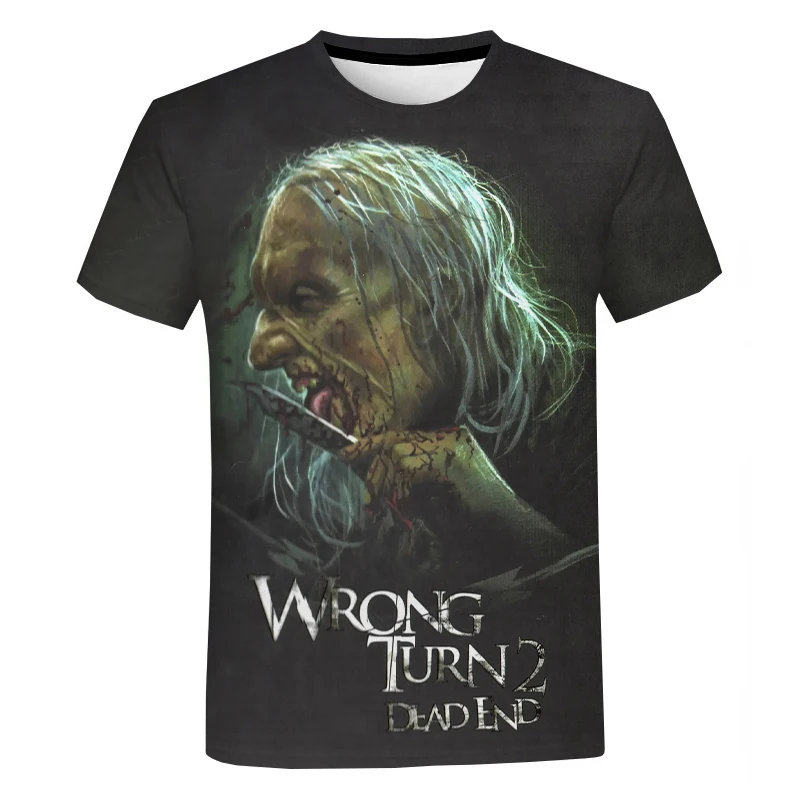 2021 Wrong Turn 3D Print T Shirt Men/Women Summer Fashion Casual Short Sleeve Horror Movie T-shirt Harajuku Streetwear Tee Tops
2021 Wrong Turn 3D Print T Shirt Men/Women Summer Fashion Casual Short Sleeve Horror Movie T-shirt Harajuku Streetwear Tee Tops