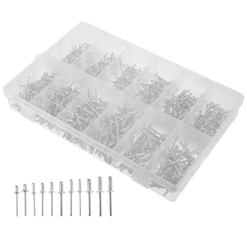 1 Set 660pcs Round Head Rivets Furniture Decoration Rivets Blind Rivets (Silver)
1 Set 660pcs Round Head Rivets Furniture Decoration Rivets Blind Rivets (Silver)
