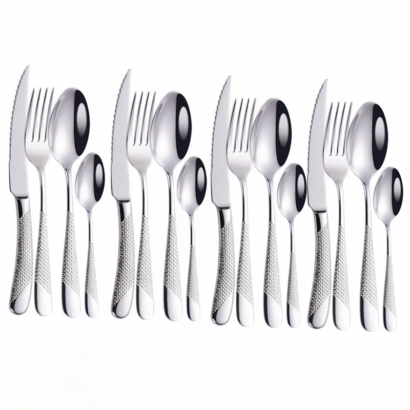 Silver Tableware Stainless Steel Cutlery Set 16Piece Kitchen Set Dinnerware Spoon Fork Knife Dinner Set Tableware Dropshipping
Silver Tableware Stainless Steel Cutlery Set 16Piece Kitchen Set Dinnerware Spoon Fork Knife Dinner Set Tableware Dropshipping