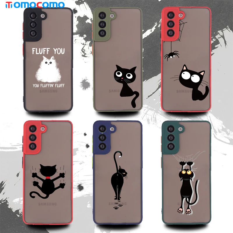 Anime Cute Black Cat Phone Cover For Samsung Galaxy A30 A50 A70 A71 A51 A52 S8 S9 S10 S10P S21 Shockproof Matte Phone Case Funda
Anime Cute Black Cat Phone Cover For Samsung Galaxy A30 A50 A70 A71 A51 A52 S8 S9 S10 S10P S21 Shockproof Matte Phone Case Funda