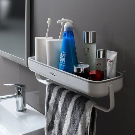 Wall Mounted Bathroom Shelf Shampoo Rack With Towel Bar, Spices Holder For Kitchen Storage Shelves Home Organizer
Wall Mounted Bathroom Shelf Shampoo Rack With Towel Bar, Spices Holder For Kitchen Storage Shelves Home Organizer