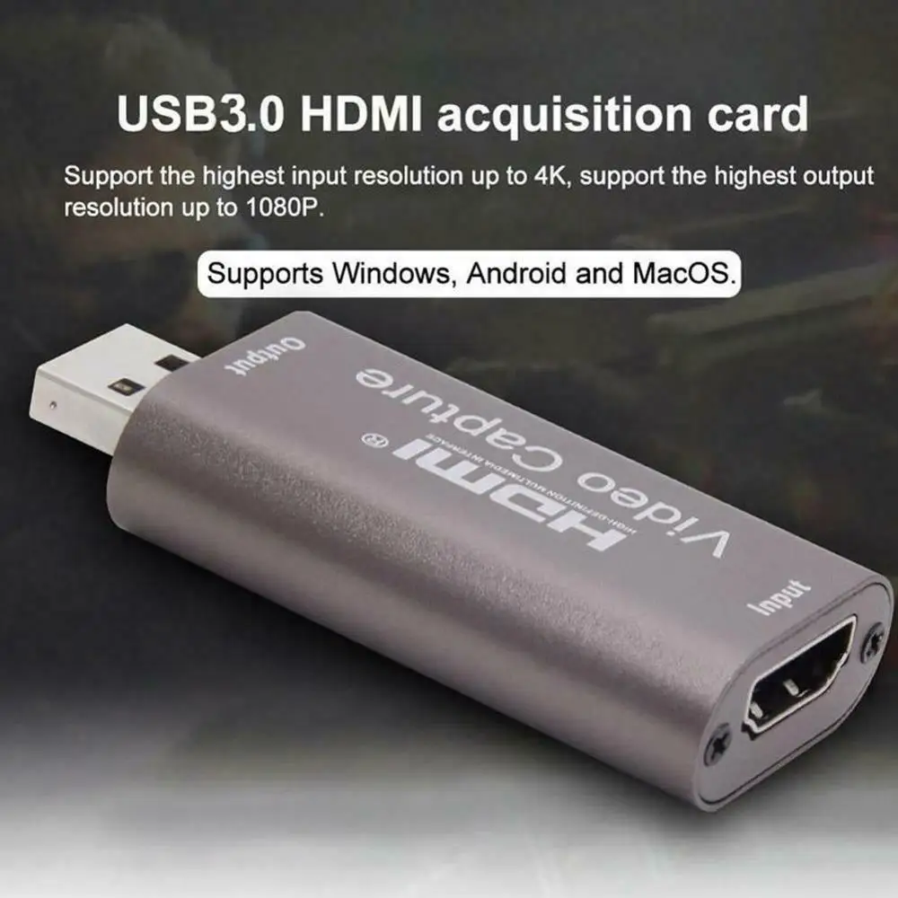 HDMI совместим с USB 3 0 карта захвата аудио видео коробка для записи игр и прямой