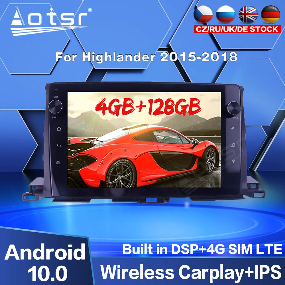 For Toyota Highlander 2015 - 2018 Android Radio 128G Car Multimedia Player GPS Navigation Screen Audio Auto Stereo Unit Carplay
For Toyota Highlander 2015 - 2018 Android Radio 128G Car Multimedia Player GPS Navigation Screen Audio Auto Stereo Unit Carplay