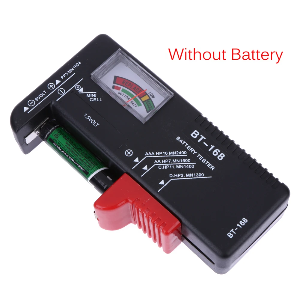 Universal BT168 Digital Battery Tester Volt Checker For AA AAA 9V Button Multiple Size Battery Voltage Meter Tester Tools
Universal BT168 Digital Battery Tester Volt Checker For AA AAA 9V Button Multiple Size Battery Voltage Meter Tester Tools
