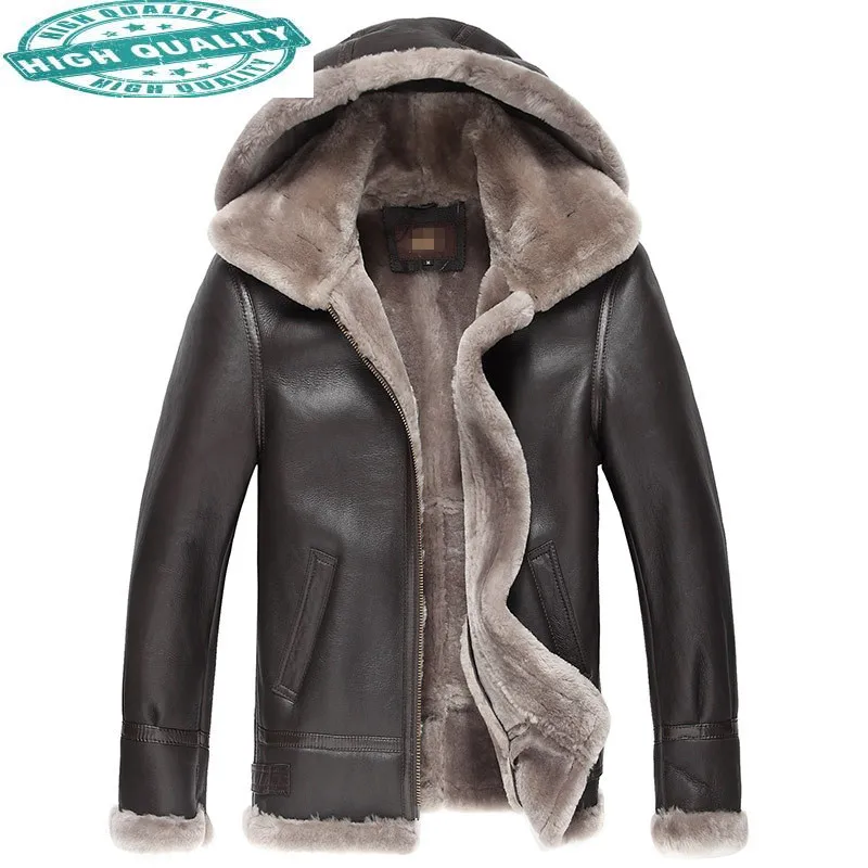 Leather Genuine Men Double-faced Coat Winter Bomber Jacket Natural Fur Coats Jaqueta De Couro 7001 ZL375
Leather Genuine Men Double-faced Coat Winter Bomber Jacket Natural Fur Coats Jaqueta De Couro 7001 ZL375