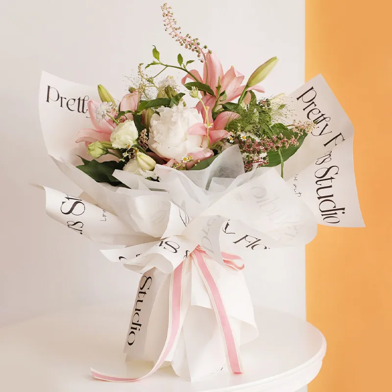 White English Print Bouquet Wrapping Paper Valentine's Day Floral Gift Wrapping Paper Florist Supplies Wedding Decoration
White English Print Bouquet Wrapping Paper Valentine's Day Floral Gift Wrapping Paper Florist Supplies Wedding Decoration