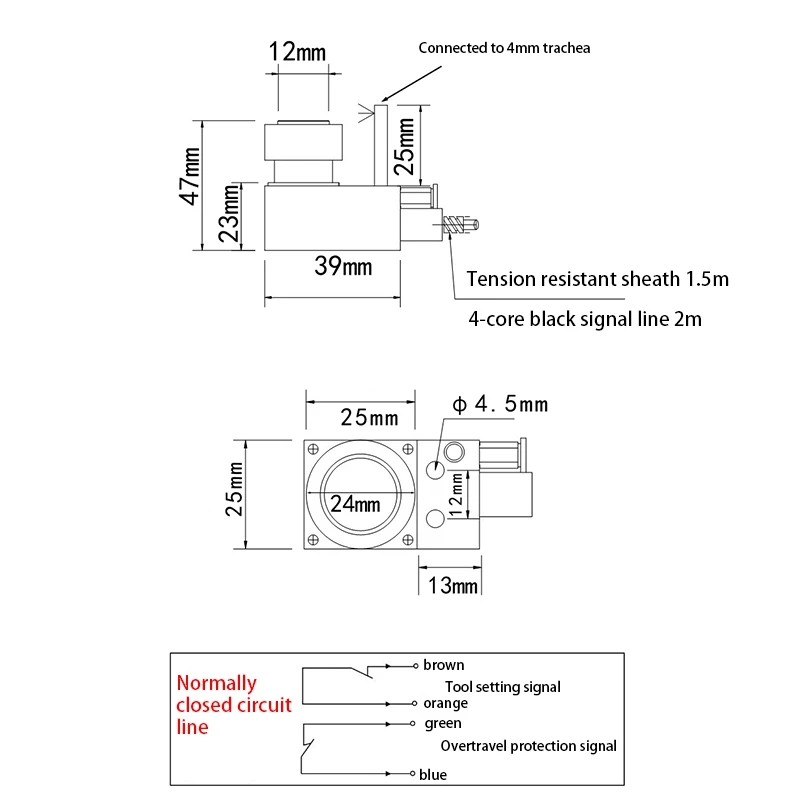 Universal Wired Tool Setter Normally Open Engraving Machine Tool Setter CNC Processing Tool Set
Universal Wired Tool Setter Normally Open Engraving Machine Tool Setter CNC Processing Tool Set