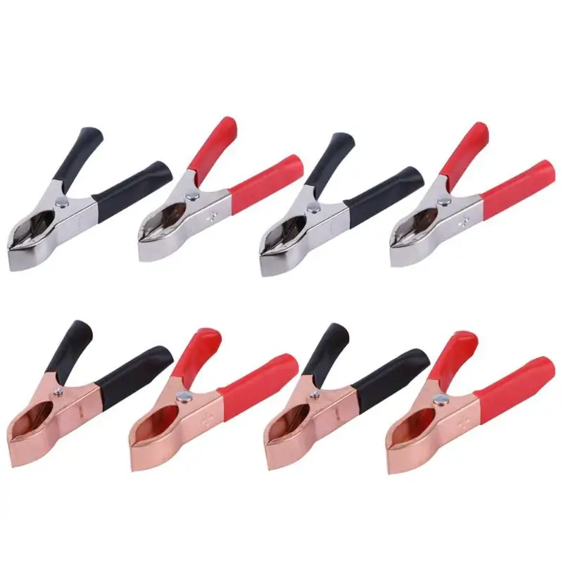 High Quality 4Pcs 30A Red Black Crocodile Clamps 72/75mm Alligator Clip Handle Cable Lead Testing Battery Test Lead
High Quality 4Pcs 30A Red Black Crocodile Clamps 72/75mm Alligator Clip Handle Cable Lead Testing Battery Test Lead