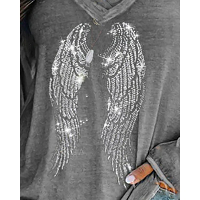 Plus Size 5Xl Sexy V-Neck T-Shirt Women Spring 2021 Diamond Print Casual Gray Long Sleeve Top Pullover Mujer Camisetas Sj7686X
Plus Size 5Xl Sexy V-Neck T-Shirt Women Spring 2021 Diamond Print Casual Gray Long Sleeve Top Pullover Mujer Camisetas Sj7686X